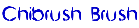 Chibrush Brush police de caractère